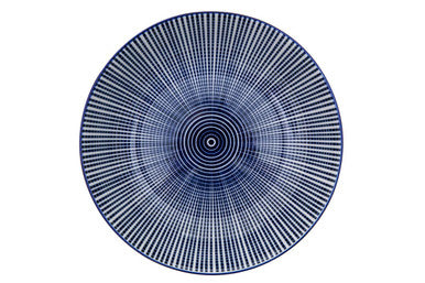 Maya 12 Piece Blue And White Dinner Set