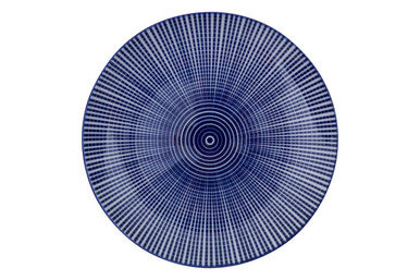 Maya 12 Piece Blue And White Dinner Set