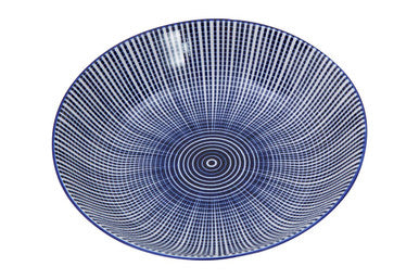 Maya 12 Piece Blue And White Dinner Set
