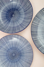 Maya 12 Piece Blue And White Dinner Set
