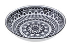 Maya 12 Piece Black And White Dinner Set