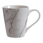 Avie 16Pc White And Grey Marble Effect Dinner Set