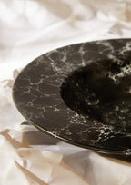 Hygge Black Marble Effect Pasta Bowl