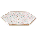 Yuki Terrazzo Pattern Dinner Plate