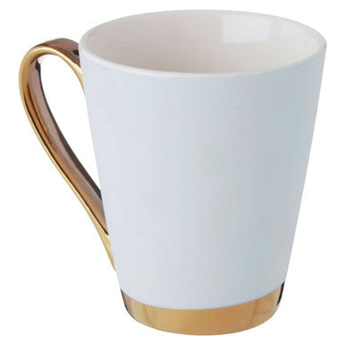 Mimo Green Frosted Deco L Letter Monogram Mug.