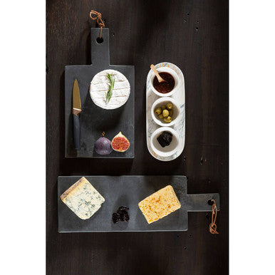 Marble Luxe Dip Bowls With Tray Set