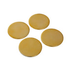 London Leo Set Of Four Gold Finish Coasters