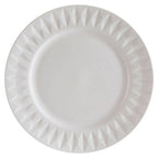Avie 16 Piece White Embossed Dinner Set.