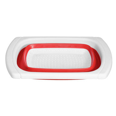 Zing Red Over Sink Colander