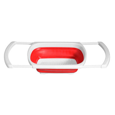 Zing Red Over Sink Colander