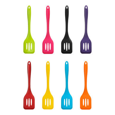 Zing Black Silicone Slotted Turner