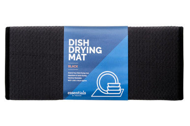 Sinkside Dish Drying Black Mat