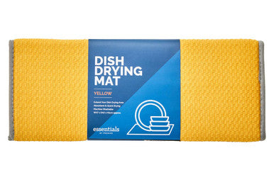 Sinkside Dish Drying Yellow Mat