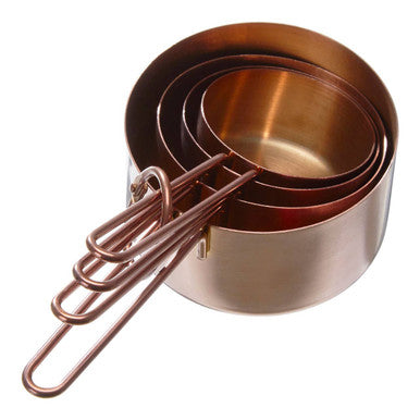 Alchemist Set Of 4 Rose Gold Measuring Cups