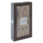 Avie Lustra 16 Piece Rose Gold Cutlery Set