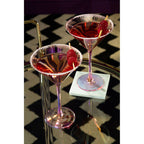 Delphine Set Of 4 White Marble Coasters With Brass Finish Holder
