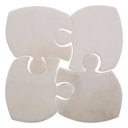 Kindia Set Of 4 Marble Jigsaw Coasters
