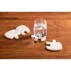 Kindia Set Of 4 Marble Jigsaw Coasters