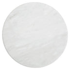 Kindia Round White Marble Chopping And Serving Board