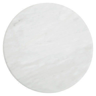 Kindia Round White Marble Chopping And Serving Board
