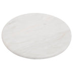 Kindia Round White Marble Chopping And Serving Board