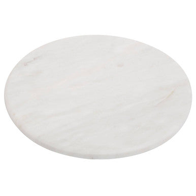 Kindia Round White Marble Chopping And Serving Board