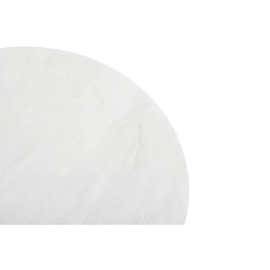 Kindia Round White Marble Chopping And Serving Board
