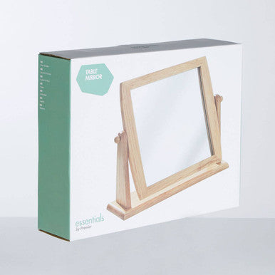 Wooden Frame Swivel Mirror