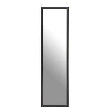 Mize Black Plastic Frame Over Door Mirror
