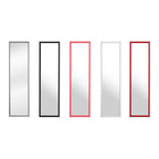 Mize White Plastic Frame Over Door Mirror