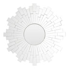 Glitzy Flared Circle Wall Mirror
