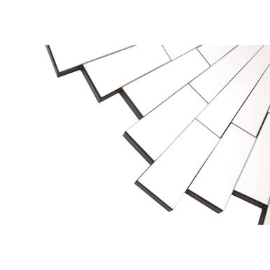Glitzy Flared Circle Wall Mirror