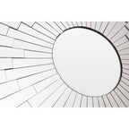 Glitzy Flared Circle Wall Mirror