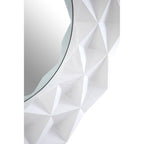 Stockholm White High Gloss 3D Design Wall Mirror