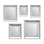 Judkins Silver Frame 5Pc Mirror Set