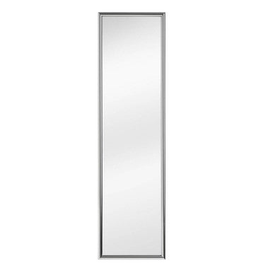 Mize Silver Plastic Frame Over Door Mirror