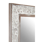 Yasmina Antique Silver Rectangular Wall Mirror