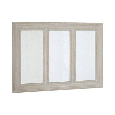 Gail 3 Section Ash Wood Frame Wall Mirror