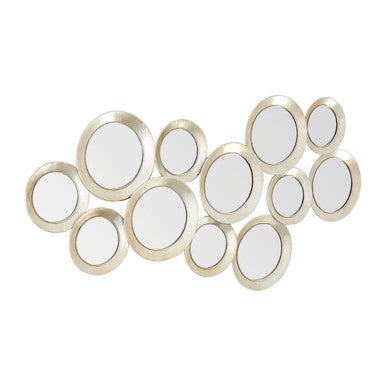 Marcia Silver Finish Wall Mirror