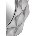 Hexa 3D Effect Light Silver Wall Mirror