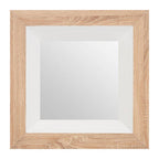 Roxy White Gloss Wood Wall Mirror