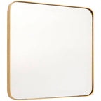 Tia Large Gold Finish Square Wall Mirror