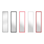 Mize Over Door Grey Plastic Frame Mirror