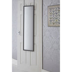 Mize Over Door Grey Plastic Frame Mirror