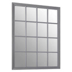 Hawthorne Grey Flat Wood Wall Mirror