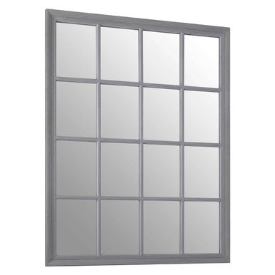 Hawthorne Grey Flat Wood Wall Mirror
