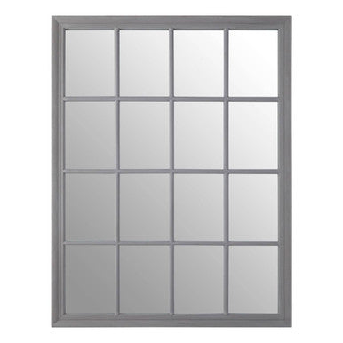 Hawthorne Grey Flat Wood Wall Mirror