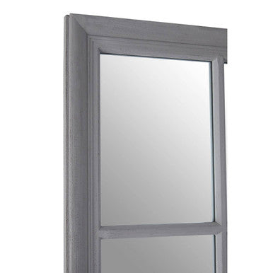 Hawthorne Grey Flat Wood Wall Mirror