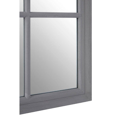 Hawthorne Grey Flat Wood Wall Mirror