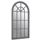 Hawthorne Grey Distressed Window Wall Mirror